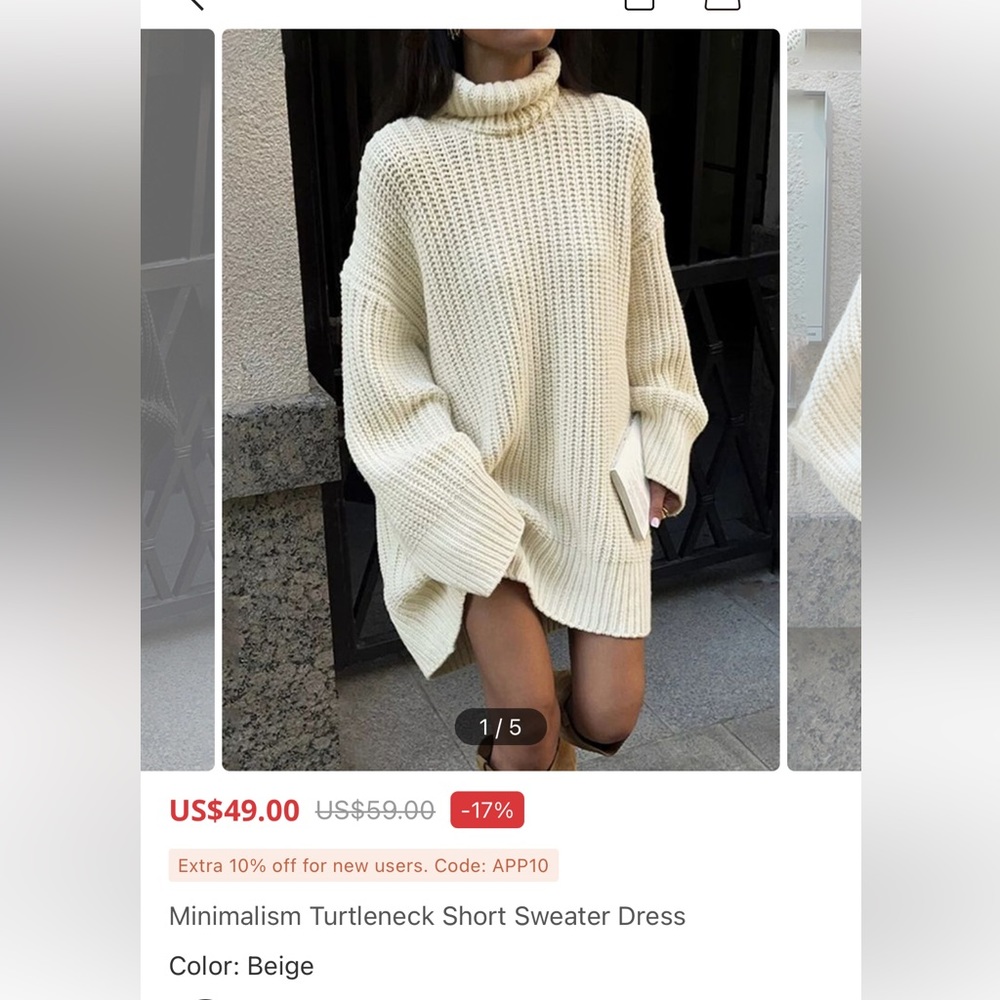 Sweater dress